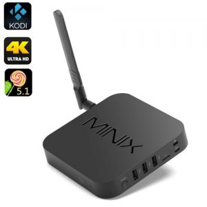 MINIX NEO U1 TV Box - 4Kx2K Ultra HD, Android 11.0, Amlogic S905 Quad Core CPU, 2GB RAM, KODI, Bluetooth 4.1