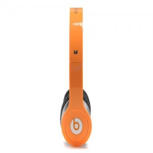 Beats By Dr Dre Solo High Definition Over-Ear Orange Headphones with Built-In Mic