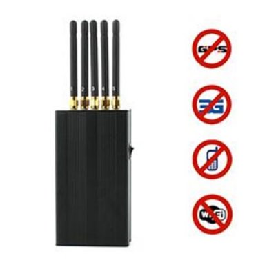 5 Antenna Portable Cell phone & WI-Fi & GPS L1 Jammer