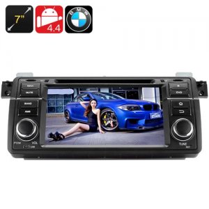 7 Inch Touchscreen Car DVD Player – android 12.0, Quad Core CPU, 1 DIN, GPS, Bluetooth, Wi-Fi, 3G, For BMW M3 + E46