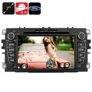 7 Inch Touchscreen Ford Car DVD Player - Bluetooth support, 2DIN, android 12.0,Quad Core CPU, GPS, 3G, Wi-Fi