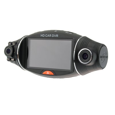2.7" TFT LCD Dual Camera GPS G-Sensor TF Card HD Car Vehicle Blackbox DVR