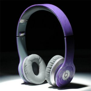 Beats By Dr Dre Solo HD High Performance Headphones Purple Pattern