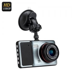1080P HD Car DVR - 170 Degree Lens, 4 Inch LCD, Motion Detection, G-Sensor