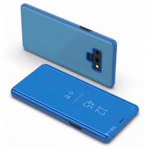 Cover Case for Samsung Galaxy note 9 Luxury Mirror Clear View Flip Stand Leather - BLUE