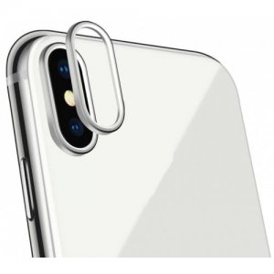 New Mobile Phone Camera to Protect Metal Ring for iPhoneX - SILVER