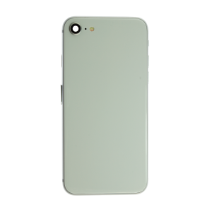 iPhone 12 Pro Glass Back Cover and Housing with Pre-installed Small Components - Silver (No Logo)