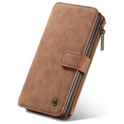 CaseMe for Samsung Galaxy Note 9 Detachable 2 in 1 Flip Folding Wallet Case TPU - BROWN