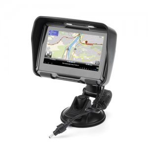 All Terrain 4.3 Inch Motorcycle GPS Navigation System 'Rage' -IPX7 Rating, 4GB Internal Memory, Bluetooth (Black)