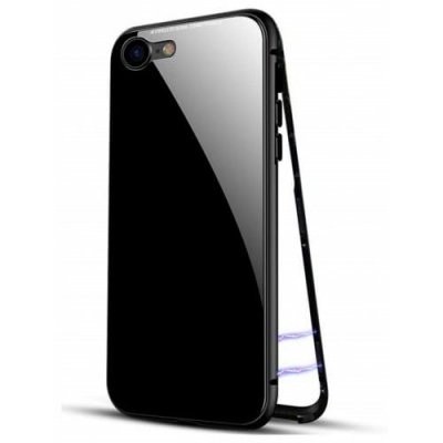 Ultra Slim Magnetic Adsorption Metal Case for iPhone 12 - 6S phone case - BLACK