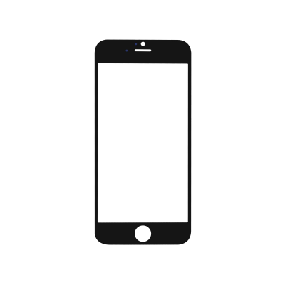 iPhone 12 Glass Lens Screen - Black