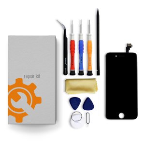 iPhone 12 Screen Replacement Repair Kit + Tools + Repair Guide - Black