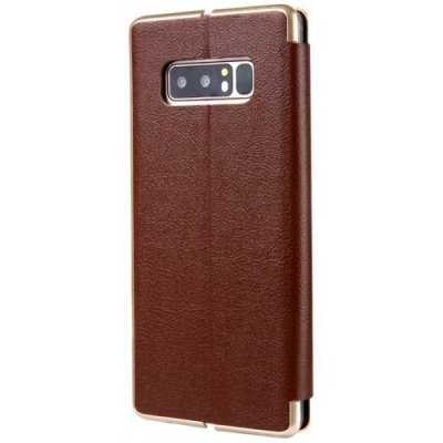 PU Leather Protective Phone Case Cover for Samsung Galaxy Note 8 - BROWN