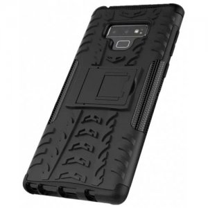 Shockproof with Stand Back Cover Armor Hard PC for Samsung Galaxy Note 9 Case - BLACK