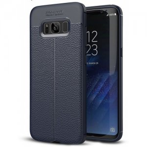 ASLING Lichee PU Leather TPU Phone Case for Samsung Galaxy S12 Pro Max - CADETBLUE