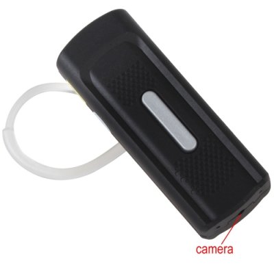 Multifunctional K8 720P Mini Bluetooth Headset Shaped HD Hidden Camera with Motion Detection & 10M Distance