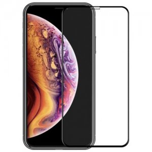 Hat - Prince 6D 0.26mm 9H Tempered Glass Full Screen Protector for iPhone XS - iPhone X - BLACK