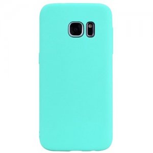 TPU Case for Samsung Galaxy S7 Edge Candy Color Silicone Cover - MINT GREEN