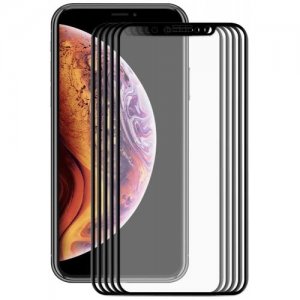 Hat-Prince Wear-resisting Tempered Glass Screen Protector for iPhone XS - iPhone X 5.8 inch 5pcs - BLACK