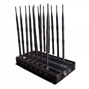 14 Antennas Adjustable 3G 4G Cellphone Signal Blocker & WiFi GPS UHF VHF & Full Bands Signal Jammer