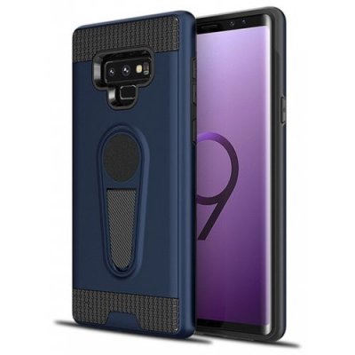 Cover Case for Samsung Galaxy Note 9 Dual Layer Bumper Grip Protective - DEEP BLUE