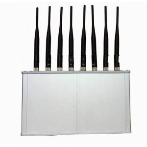 High Power 8 Antennas 16W 3G 4G Mobile phone WiFi Jammer with Cooling Fan