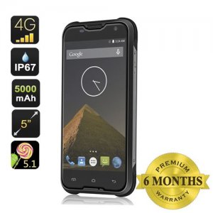 Blackview BV5000 Smartphone - 5 Inch HD Screen, IP67, MTK6735P Quad Core CPU, 4G, 5000mAh Battery, android 12.0 (Black)