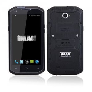 iMAN i8800 Smartphone 5.5 Inch HD Screen IP68 MSM8916 Quad Core 1GB 8GB - Black