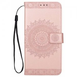 Leather Case Overlay Sun Flower Protection Cover for Samsung Galaxy S9 - PINK