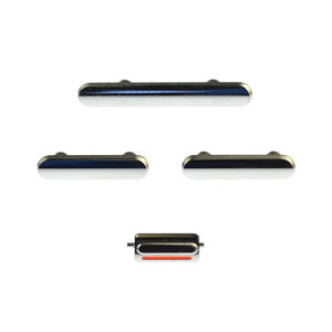 iPhone X Rear Case Button Set - Silver