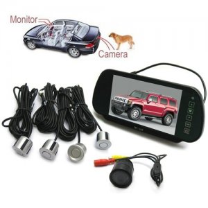 7 Inch Rearview LCD Monitor With Camera And Radar Parking System