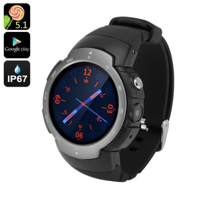 Android Phone Watch "Z9" - GSM + 3G, 1.33 Inch Screen, android 12.0, Google Play, IP67, 5MP Camera, Heart Rate Monitor (Grey)