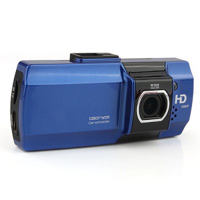 AT550 2.7Inch HD 1080P Car Camcorder HDMI G-sensor Black + Blue