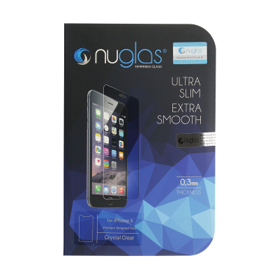NuGlas Tempered Glass Screen Protector for iPhone X/XS (2.5D)