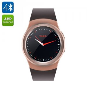 No.1 G3 Smart Watch - Heart Rate Monitor, MTK2502 CPU, Customizable Watch Faces, Android and iOS Apps (Gold)