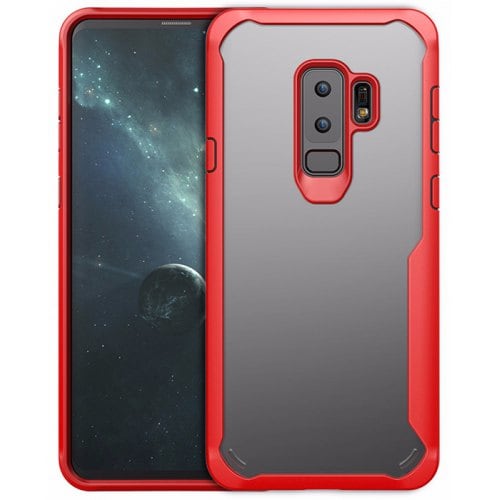 Transparent Creativity Unbreakable Protective Case for Samsung S9 Plus - RED