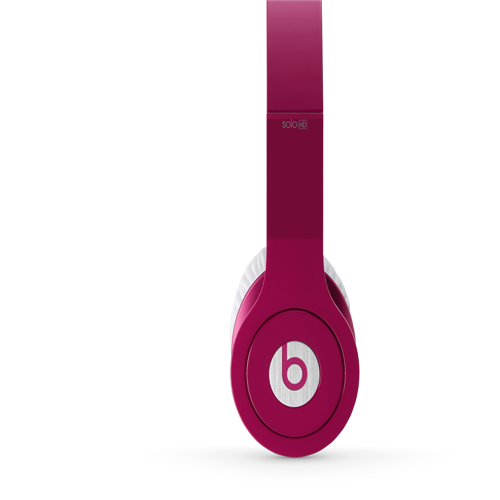 Beats By Dr Dre Solo High Definition Over-Ear Bubblegum Headphones - Click Image to Close