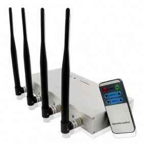 CellPhone Signal Jammer with Strength Remote Control - 10 Watt Output Power
