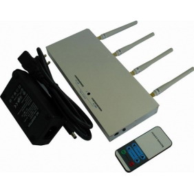 CellPhone Signal Jammer with Strength Remote Control - 8 Watt Output Power