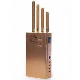 New Handheld Four Bands Cell Phone Jammer GPS Jammer with Single-Band Control + Three Sides Wind Slots