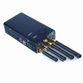 New Handheld Four Bands 4G LTE Cell Phone Jammer - Block 2G 3G 4G Phone Signal - Single-Band Control + Three Sides Wind Slots